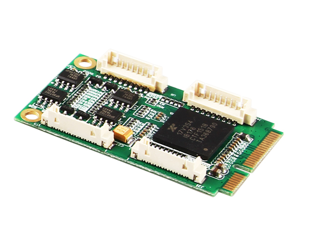 Mini PCIe转4口RS422/485工业级多串口卡，
